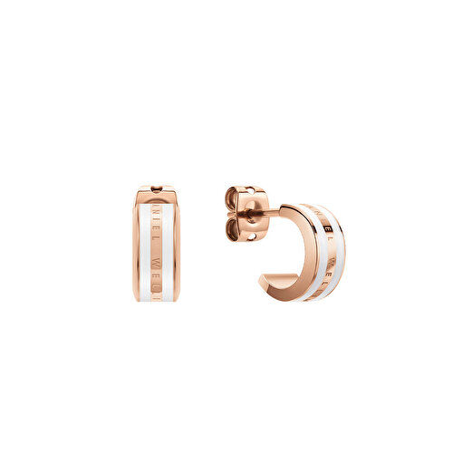 Emalie Earrings Rose Gold & White DW00400148