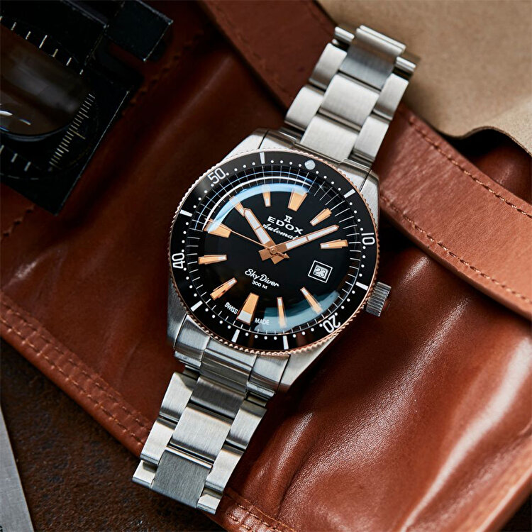 Edox Skydiver 80126-357RNM-NIRB Kol Saati