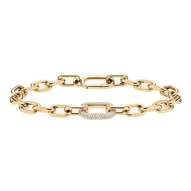 Crystal Link Bracelet Gold DW00400590