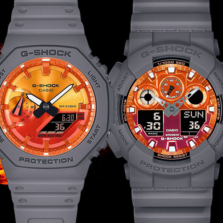 Casio G-Shock GA-100FL-8ADR Kol Saati
