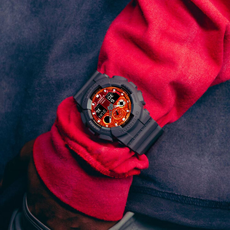Casio G-Shock GA-100FL-8ADR Kol Saati