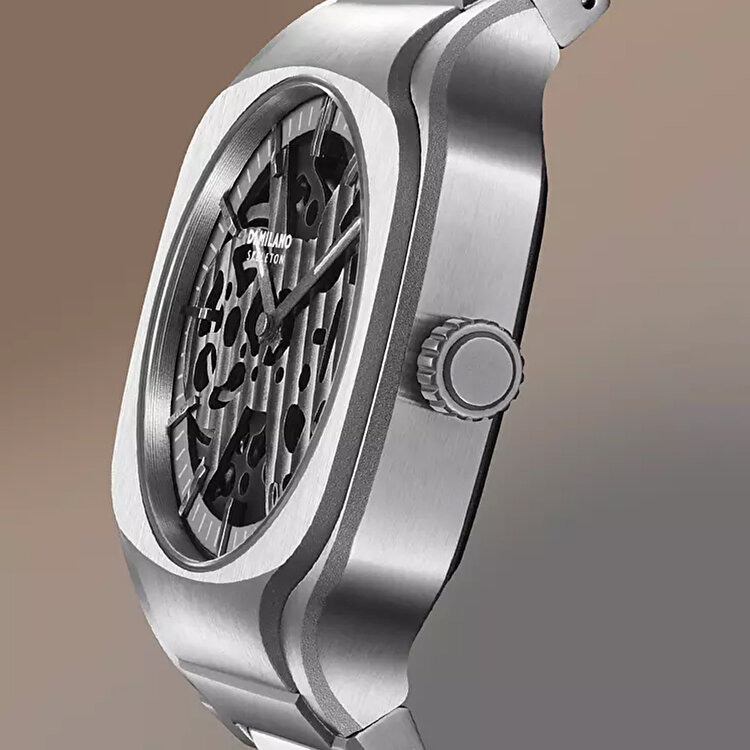 D1 Milano Square Skeleton SLBJ01 Kol Saati