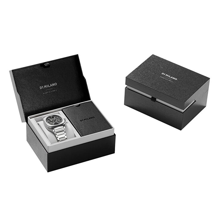 D1 Milano Square Skeleton SLBJ01 Kol Saati
